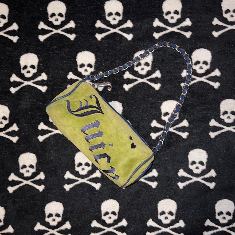 Juicy couture velour barrel purse